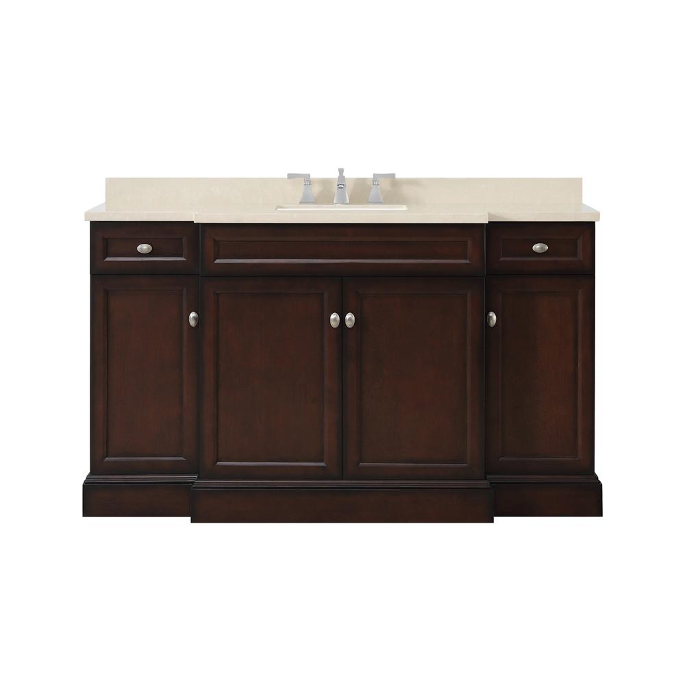 Home Decorators Collection Teagen 58 In W Bath Vanity In Dark