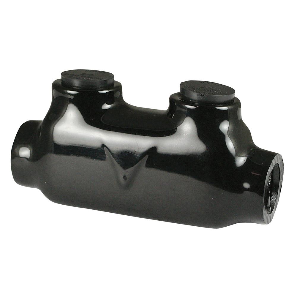 2//0-1 AWG Inline Splice Connector Insulated Black