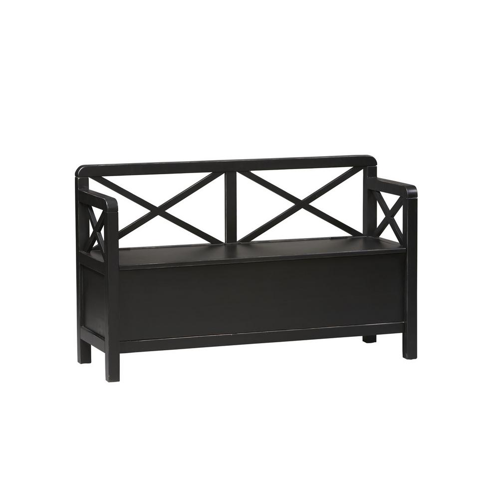 Anna Black Storage BenchK86101C124 The Home Depot