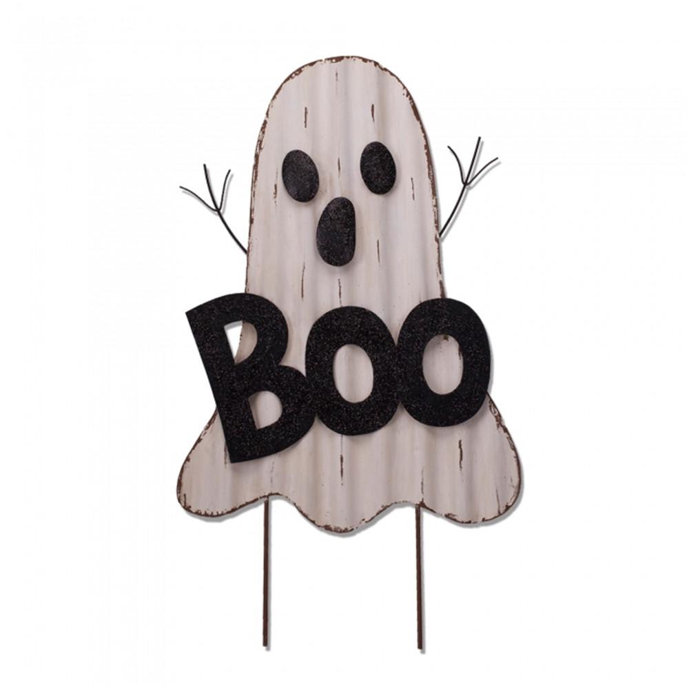 Glitzhome 24.82 in. H Iron Ghost Yard Stake1703001815 The Home Depot