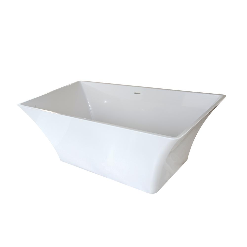 Hydro Systems Hyde 5.5 ft. Solid Surface Flatbottom NonWhirlpool