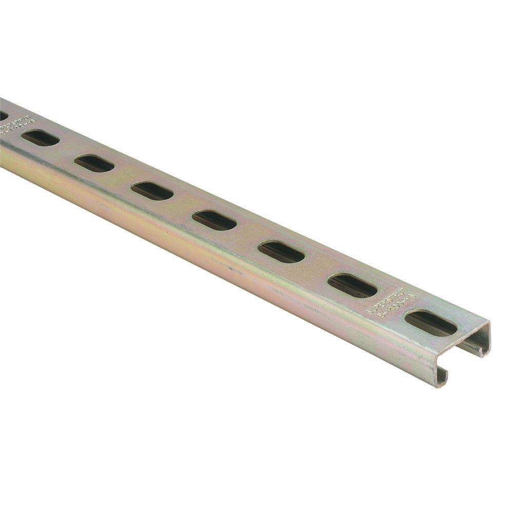 Superstrut 10 ft. 14Gauge Half Slotted Metal Framing Strut Channel