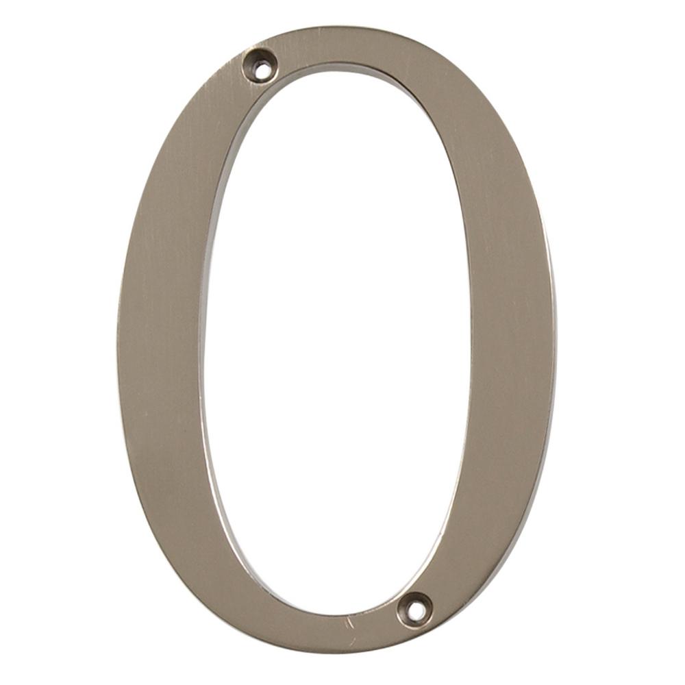 Everbilt 4 in. Flush Mount Brushed Nickel Metal Number 030106 The