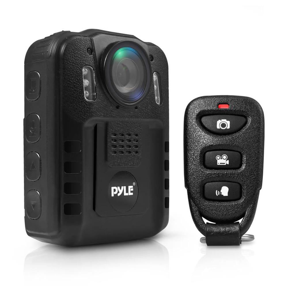 PYLE PPBCM9 - Compact & Portable HD Body Camera, Wireless Person Worn Camera (Audio & Video Recording) Night Vision, Built-in Rechargeable Battery, 16GB Memory