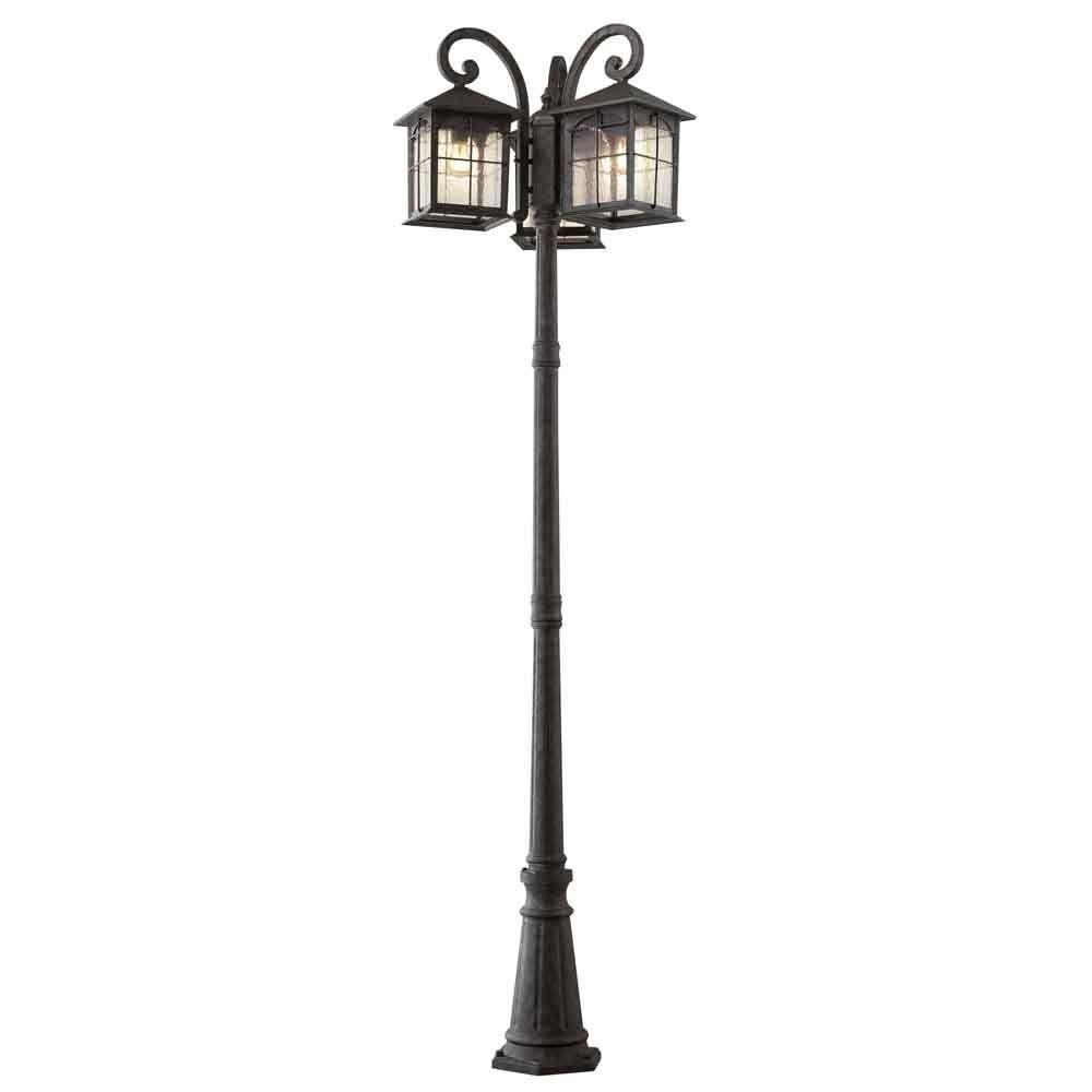 Home Decorators Collection Brimfield 3Head Aged Iron Outdoor Post