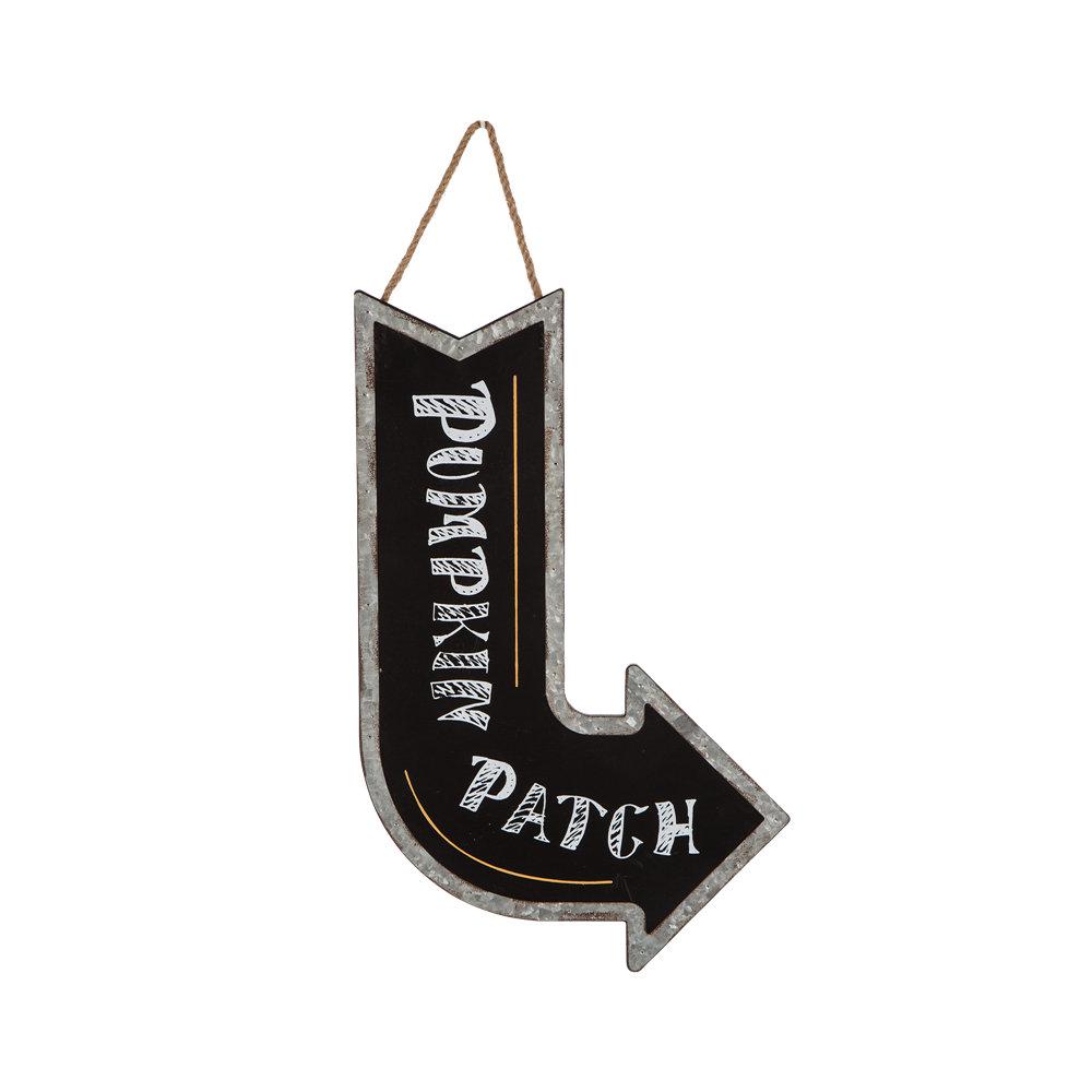 Glitzhome 20 08 In H Wooden Chalkboard Arrow Sign 1210004225 The H Wooden Chalkboard Arrow Sign