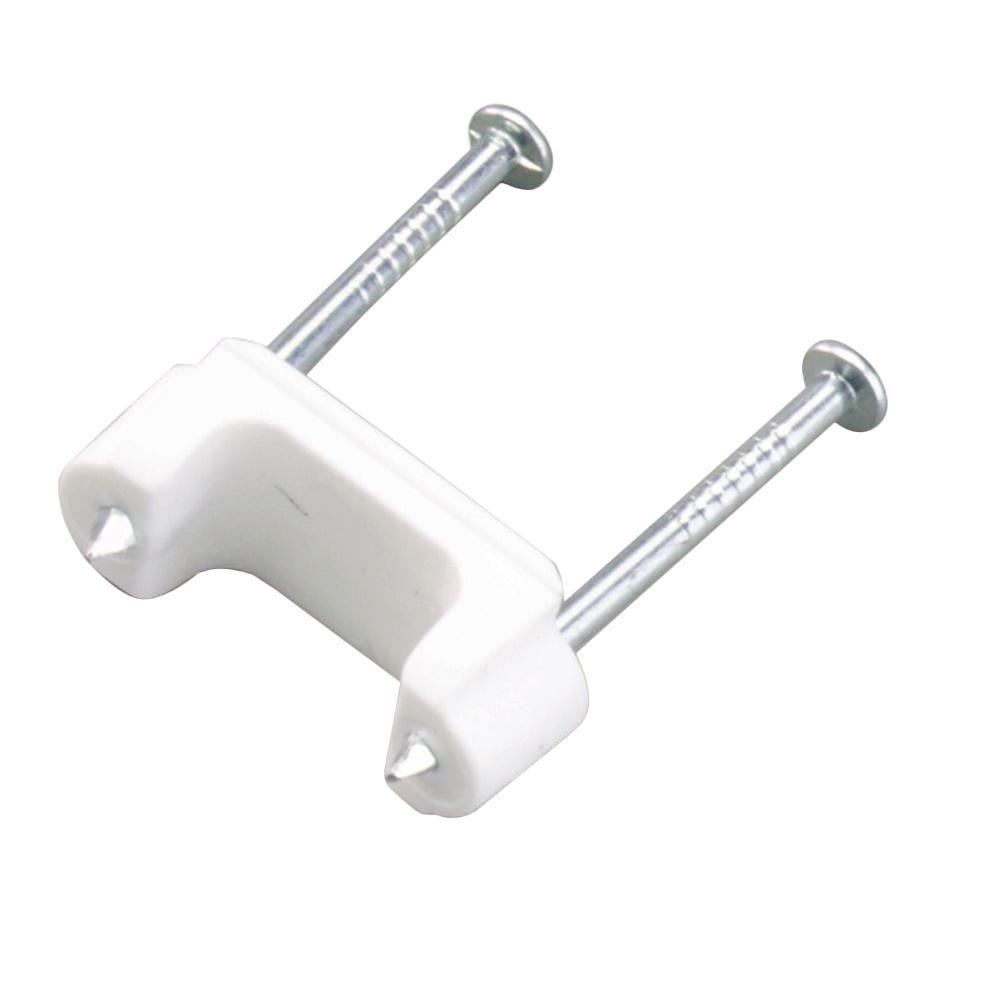 Gardner Bender 1/4 in. Polyethylene Coaxial Staple White (100Pack)PSW100B The Home Depot