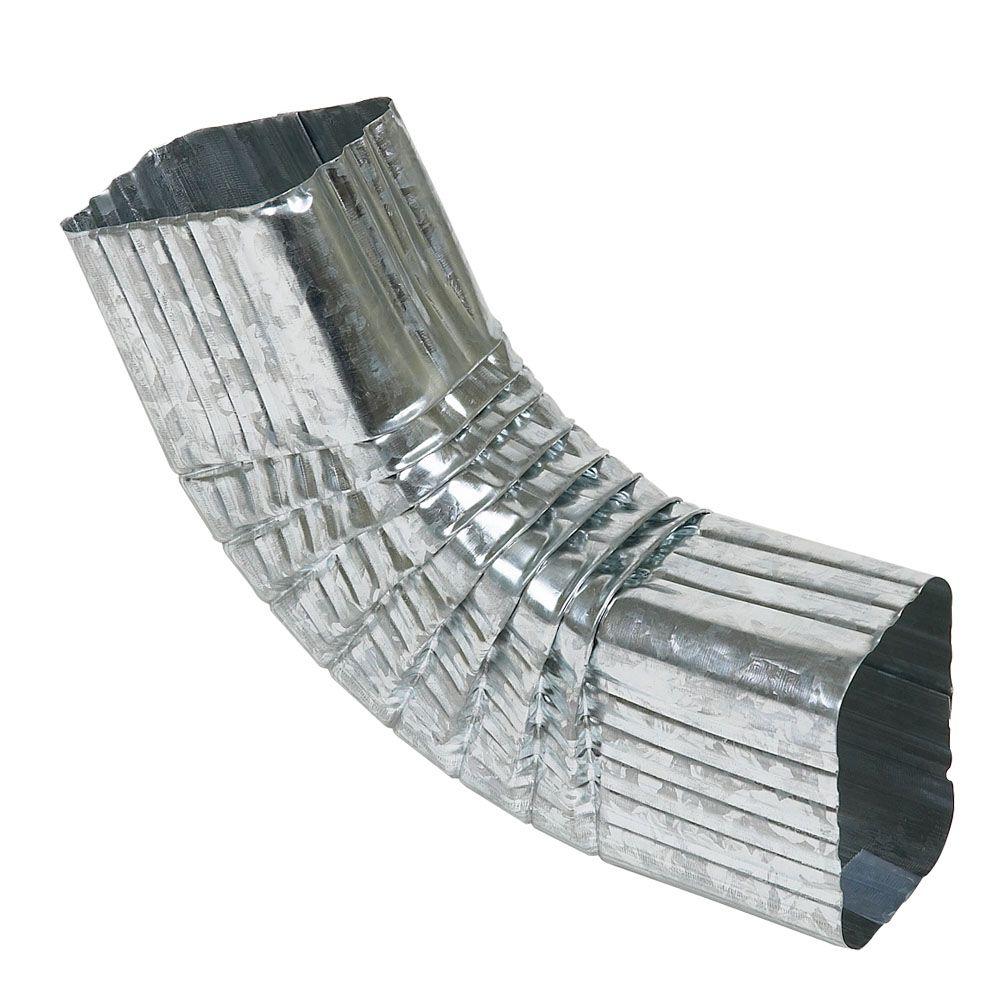 Amerimax Home Products 4 in. x 10 ft. GalvanizedSteel KStyle Gutter Mill Finish1400700120