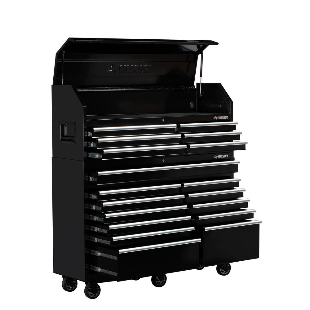 Husky 61 In W 18 Drawer Combination Tool Chest And Rolling