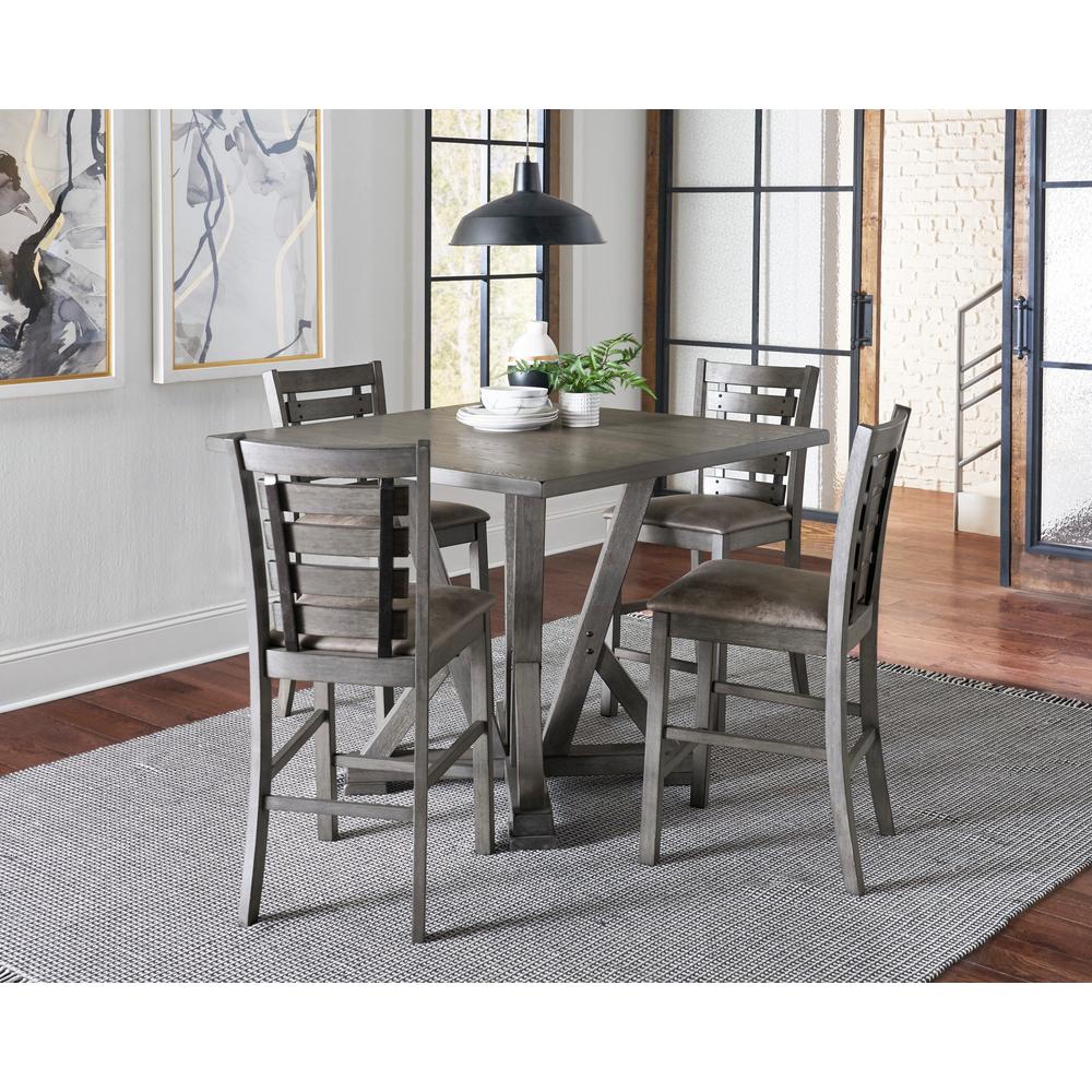 Progressive Furniture Fiji 1 Piece Harbor Gray Counter Height Dining Table D841 12b 12t The Home Depot