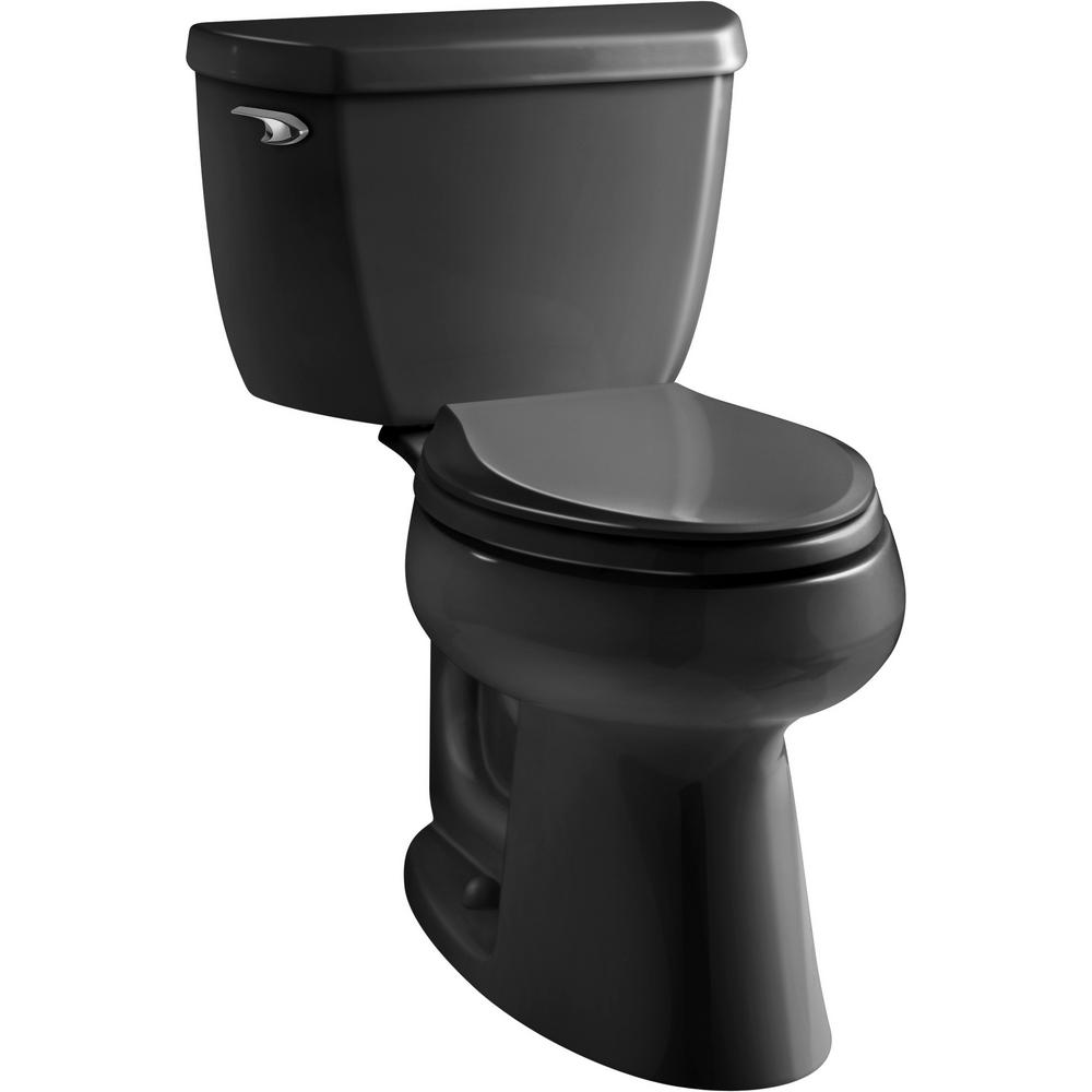 black toilet seat elongated