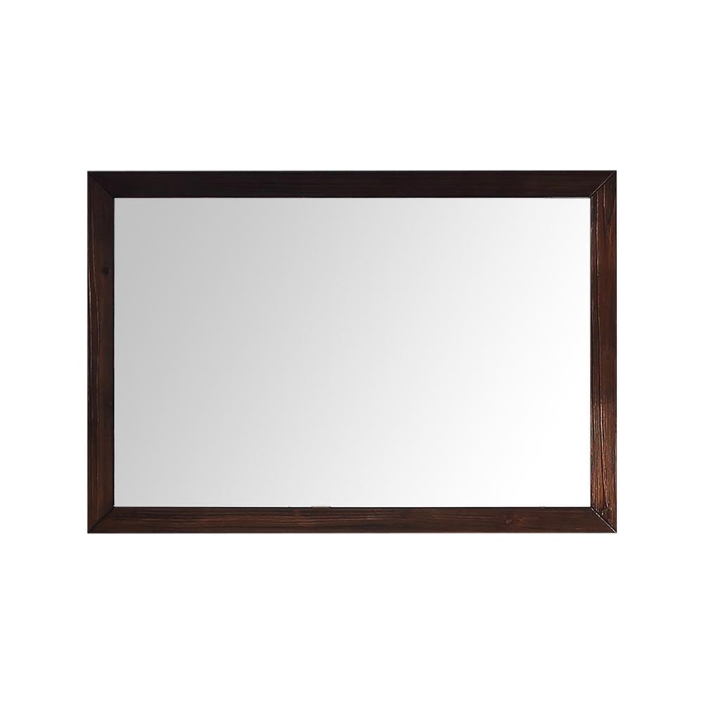 42 in. W x 28 in. H Framed Rectangle Bathroom Vanity Mirror in 100