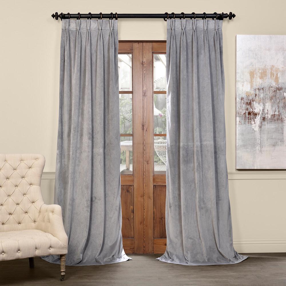 Exclusive Fabrics Furnishings Blackout Signature Silver Grey