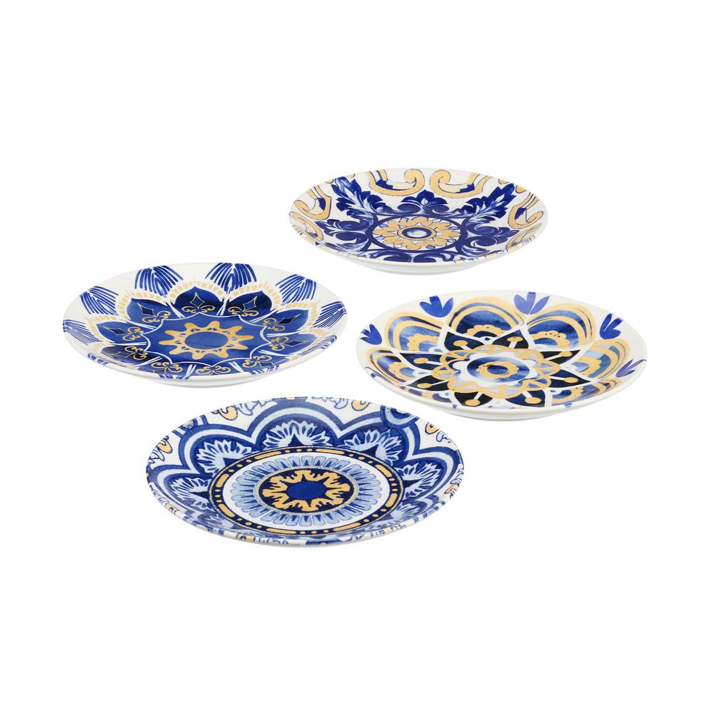 blue plate set