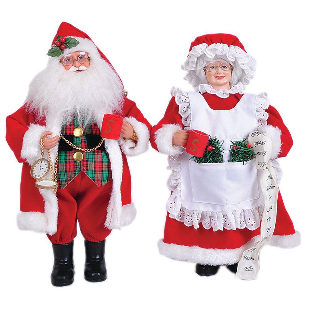 Santa S Workshop 15 In Mr And Mrs Claus With Coffee Mugs Set Of 2