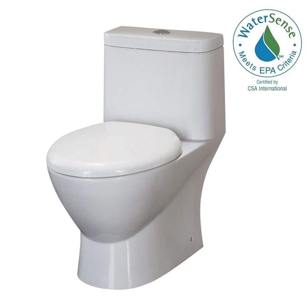 Fresca Serena 1 Piece 0 8 6 Gpf Dual Flush Elongated Toilet In Fresca Serena 1 Piece 0 8 6 Gpf Dual Flush Elongated Toilet In White