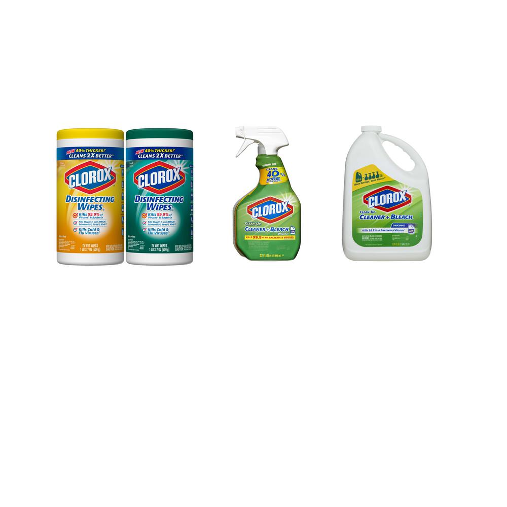 Clorox Quick Clean Bundle With Bleach Free Disinfecting Wipes 32