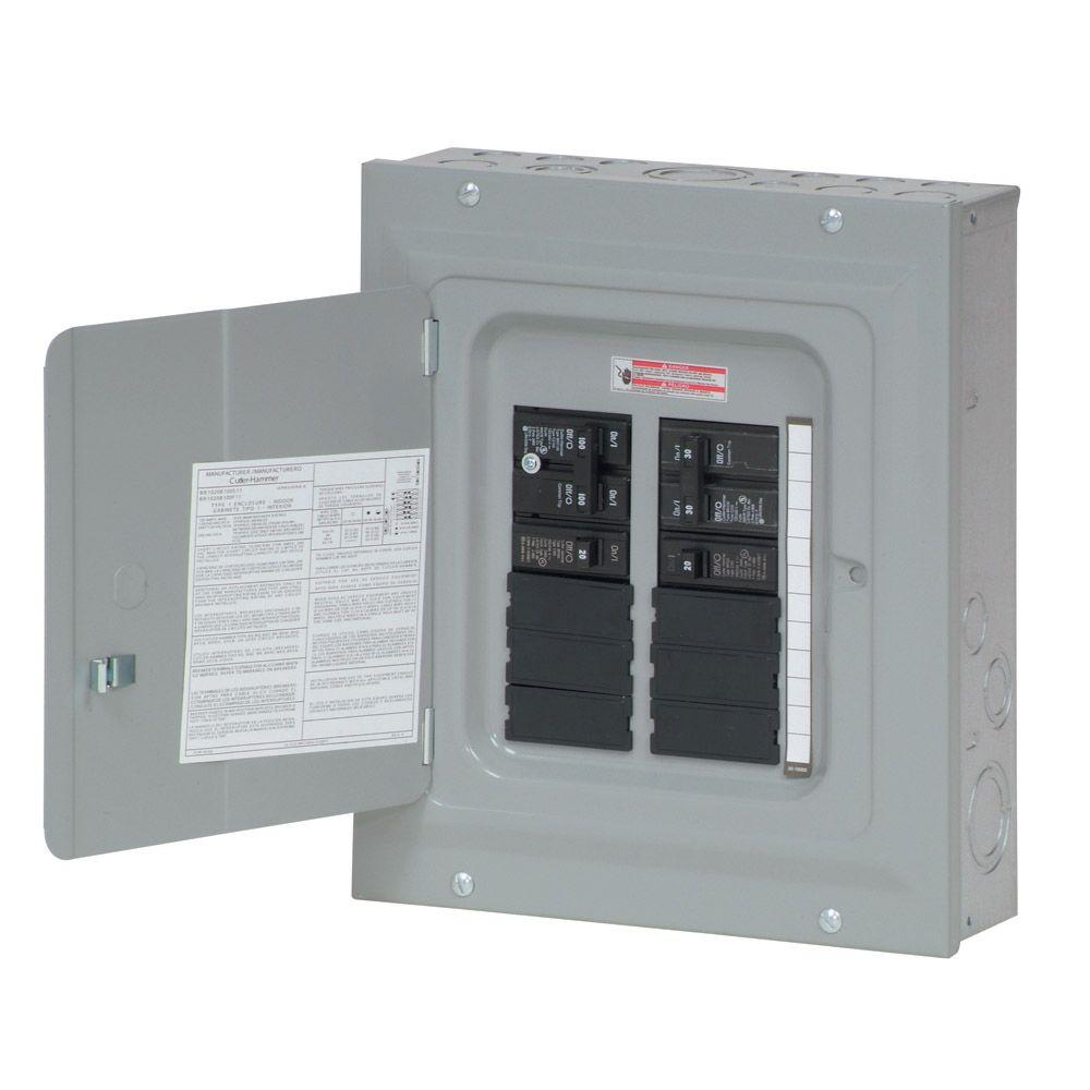 Eaton 100 Amp 20-Space/Circuit Type BR Main Breaker Load Center ...