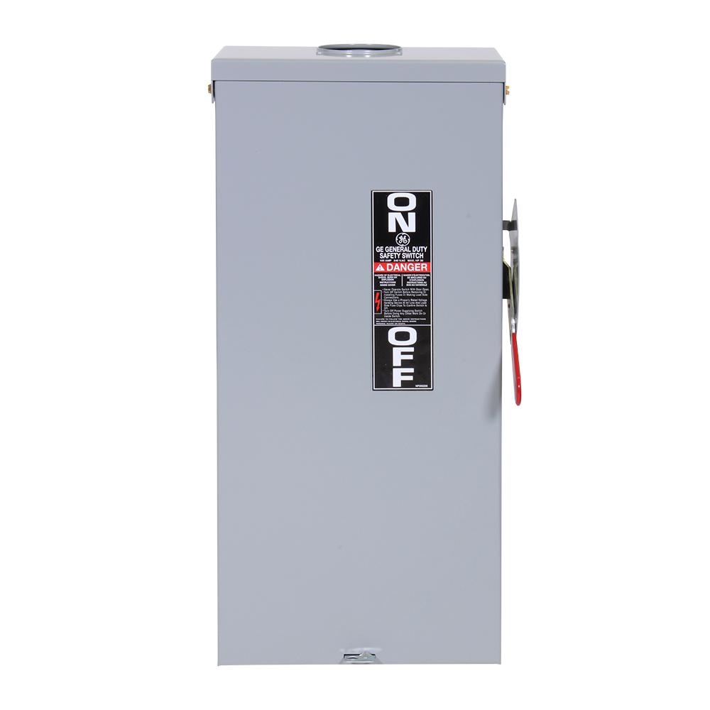 GE 100 AMP 240 VOLT 2 POLE 3W FUSIBLE HEAVY DUTY DISCONNECT SWITCH TH3223R 3R
