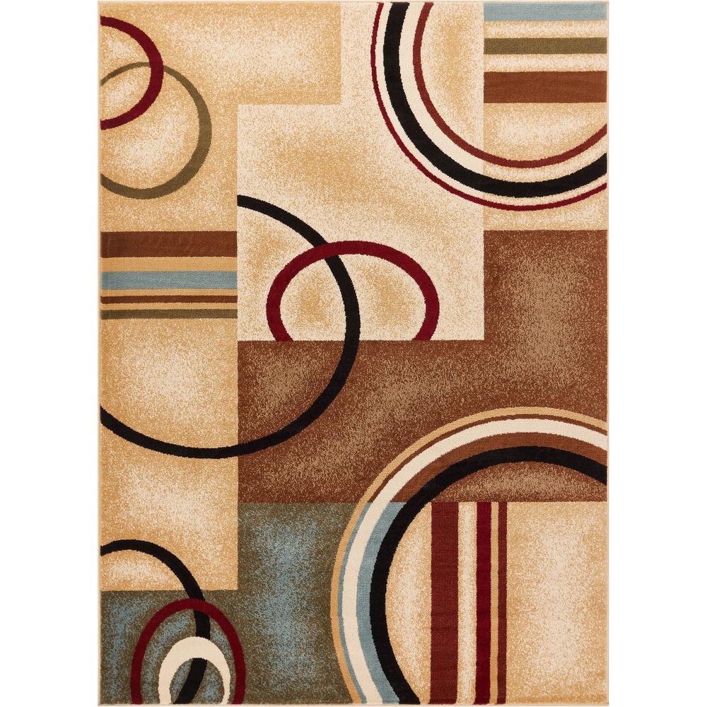 Well Woven Barclay Arcs And Shapes Ivory 7 Ft X 10 Modern Well Woven Barclay Arcs And Shapes Ivory 7 Ft X 10 Modern Geometric Area Rug 547826 The Home Depot