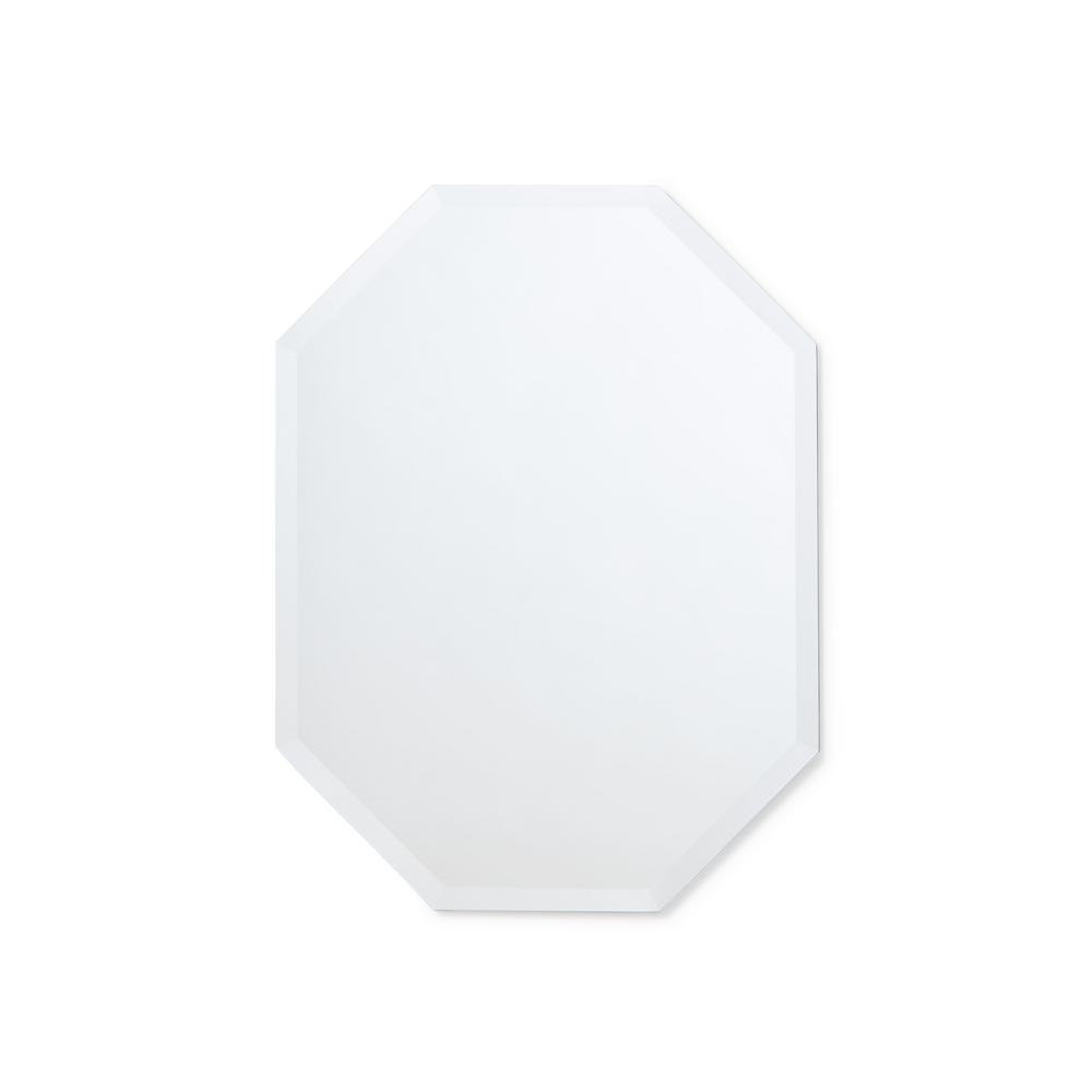 better bevel 20 in. x 28 in. Frameless Beveled Edge Octagon Single