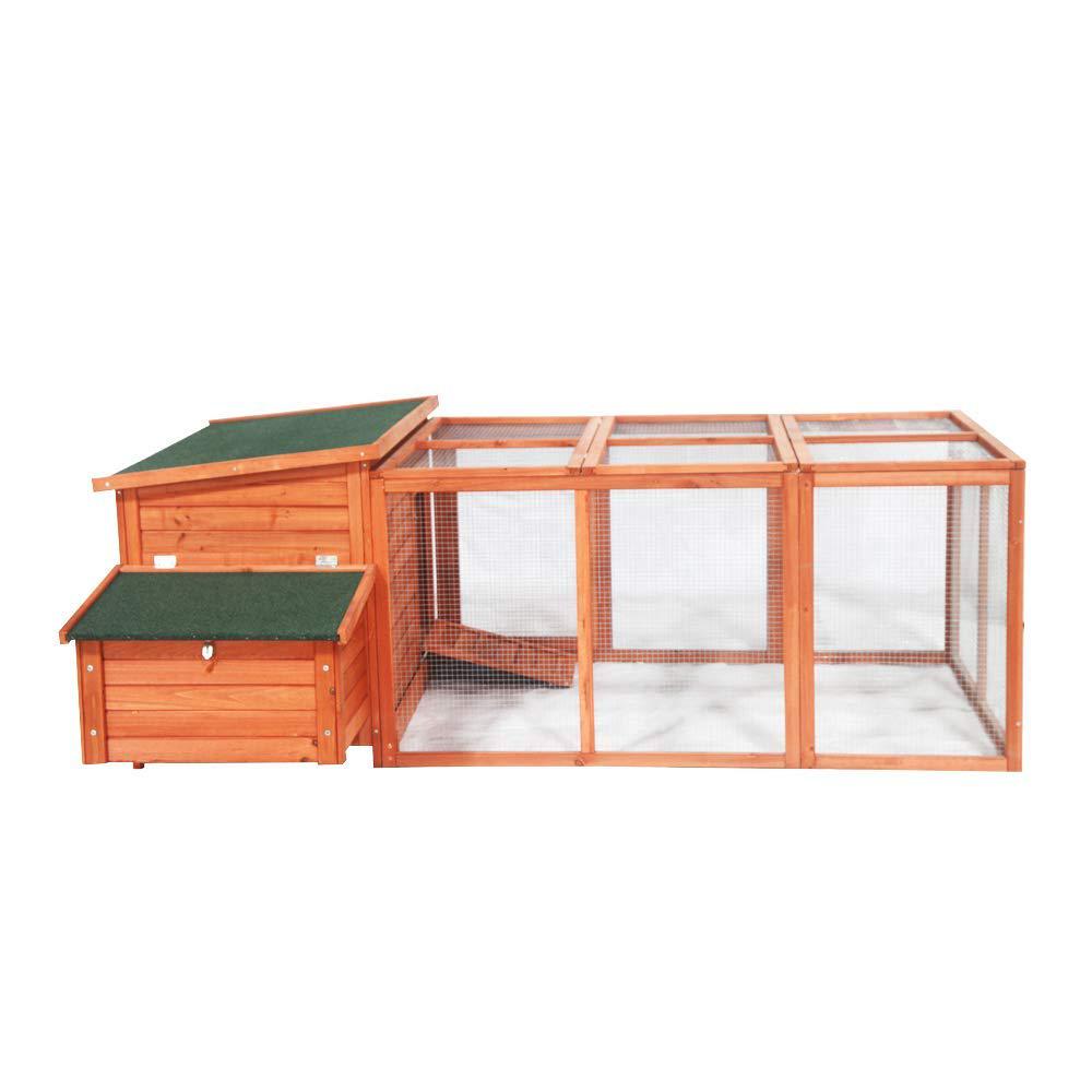 Aleko 2 Story Wooden Chicken Coop Dxh041 Hd The Home Depot