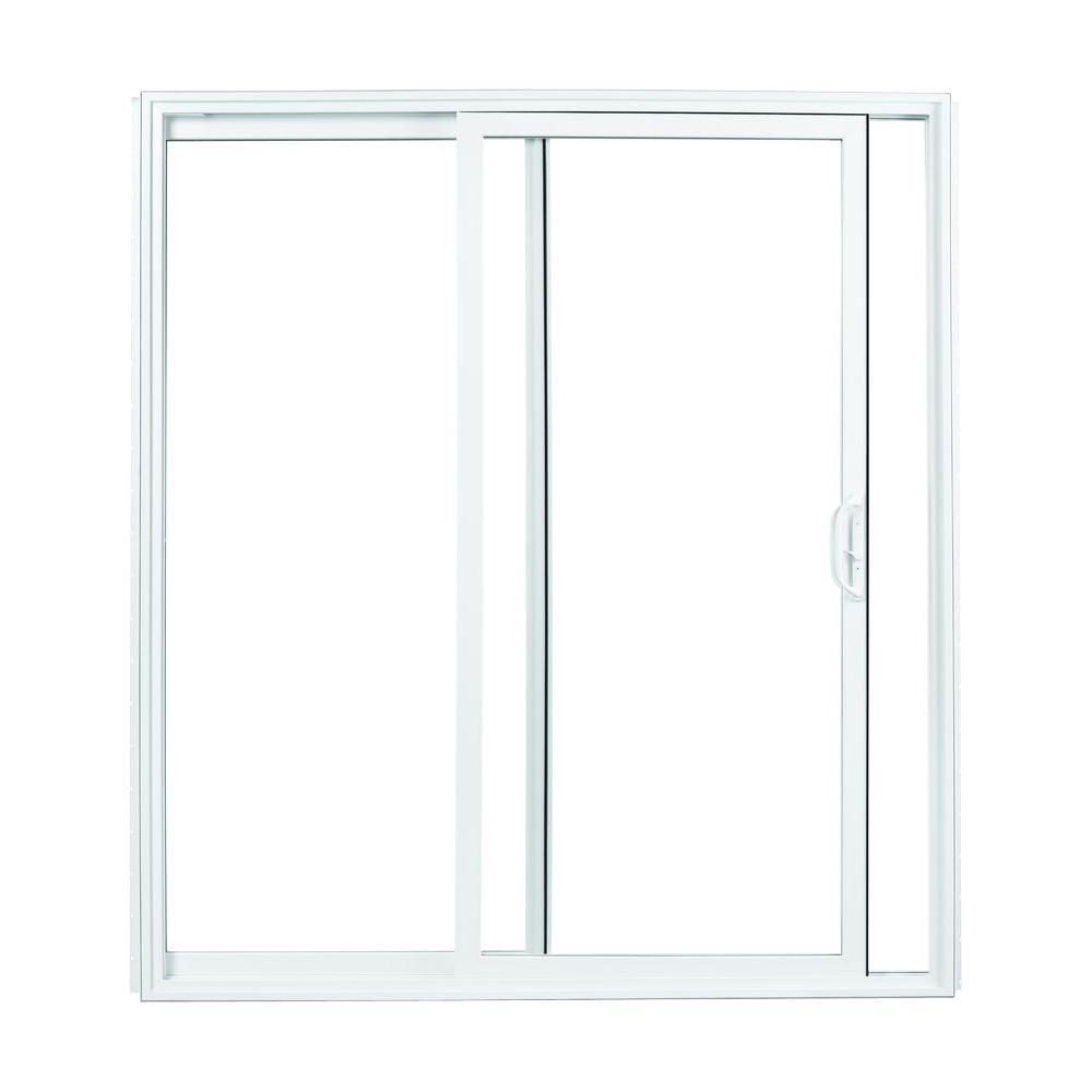 American Craftsman 72 In X 80 In 70 Series White Vinyl Sliding Patio Door Low E Smartsun Glass Dp30 Universal Handing