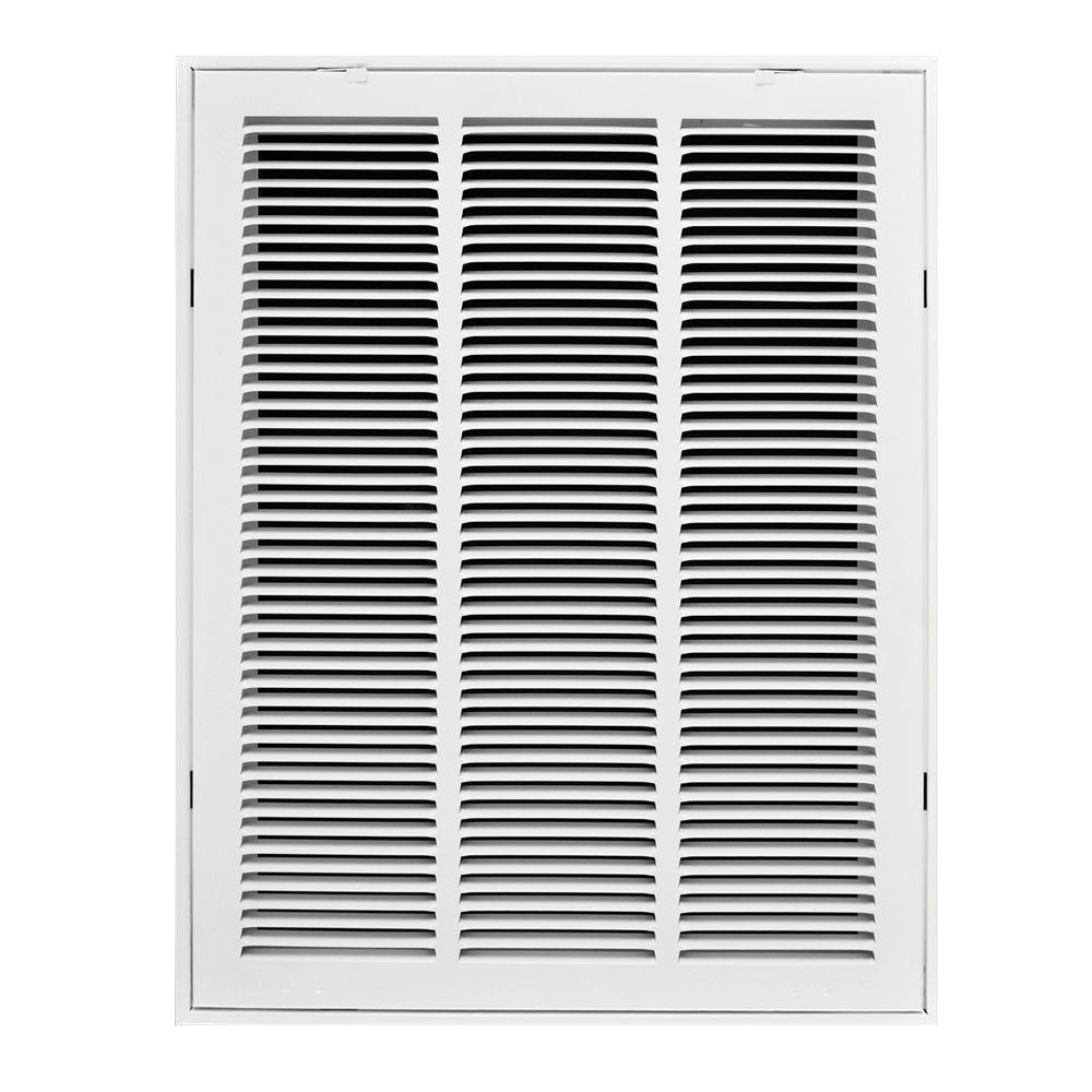 Truaire 16 In X 24 In White Return Air Filter Grille In White