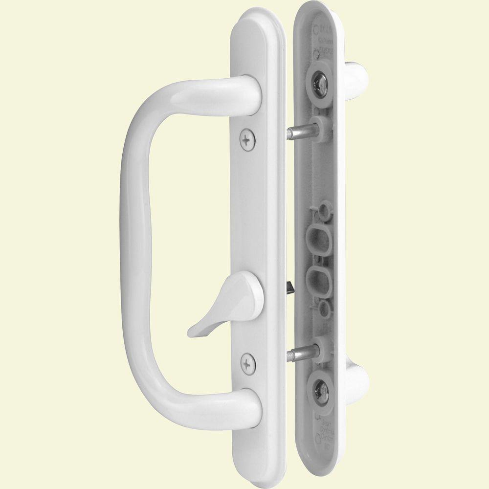 Prime Line Sliding Door Handle Set White