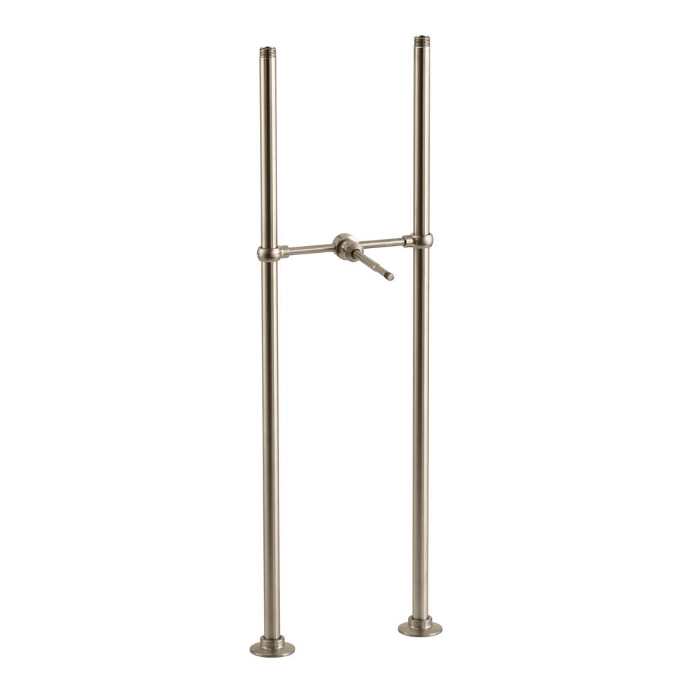 KOHLER 295/8 in. Brass Antique Bath Faucet Riser Tubes and Cross