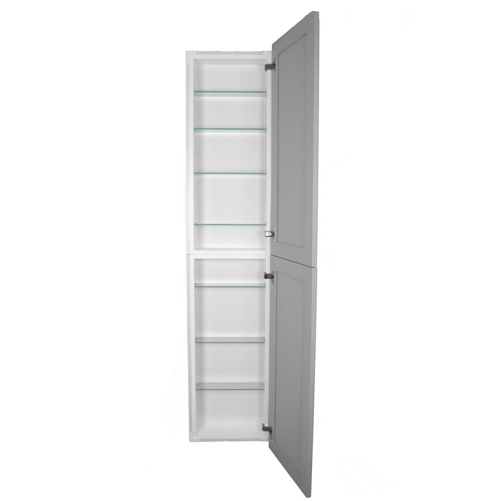 Unbranded Silverton 14 In X 18 In X 4 In Recessed Medicine Cabinet In Primed Fr 218 Primed Door The Home Depot