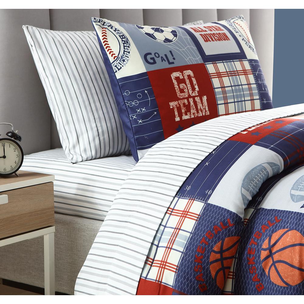 Kute Kids 2 Piece Sports Fan Twin Comforter Set M628566 The Home