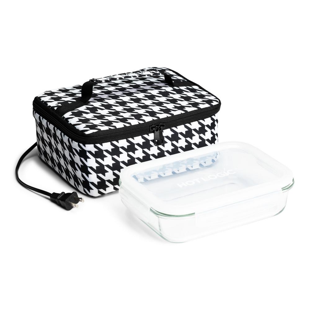 houndstooth lunch bag