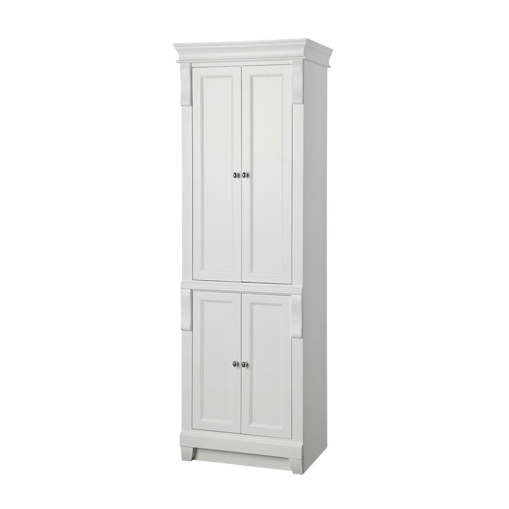 tall linen cabinet with tilt out hamper