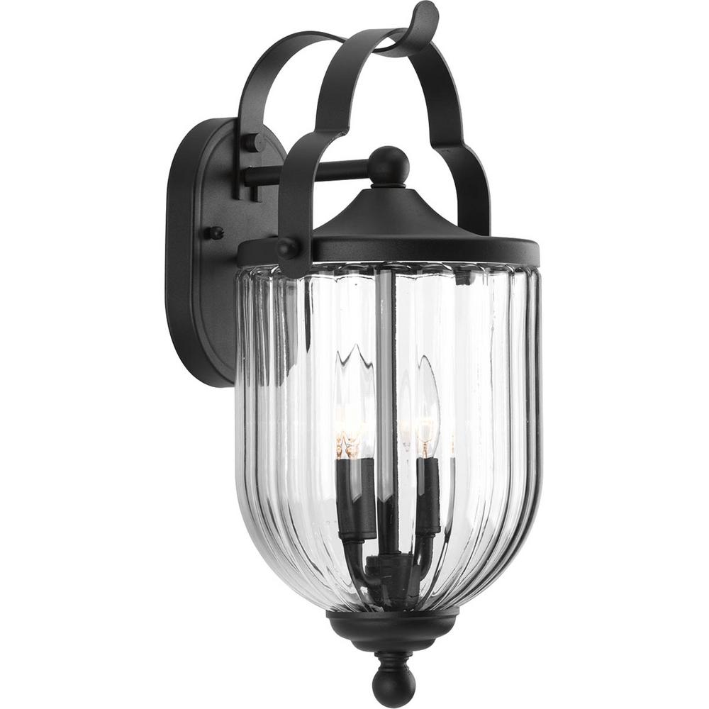 Progress Lighting Mcpherson Collection 2 Light Black 17 5 In Outdoor Wall Lantern Sconce