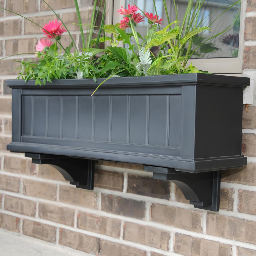 Black - Window Boxes - Planters - The Home Depot