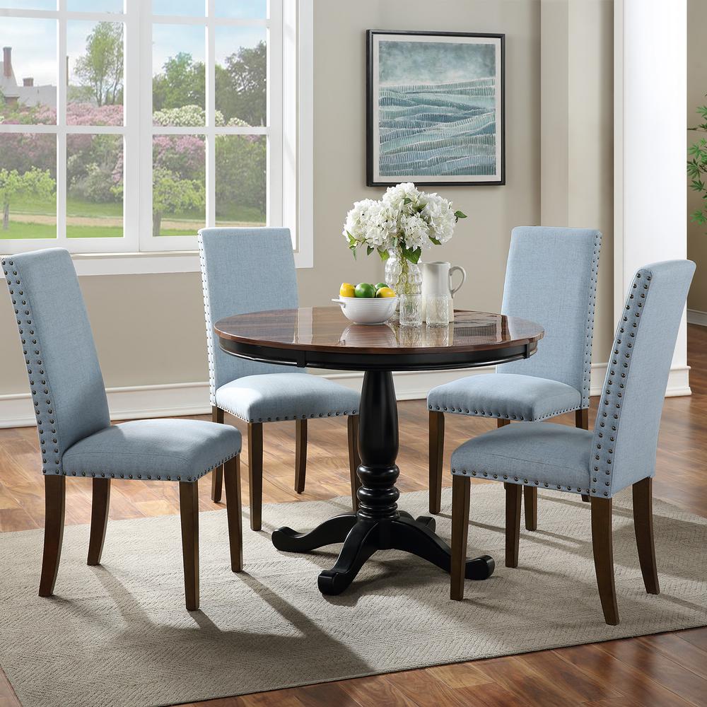 baby blue dining chairs