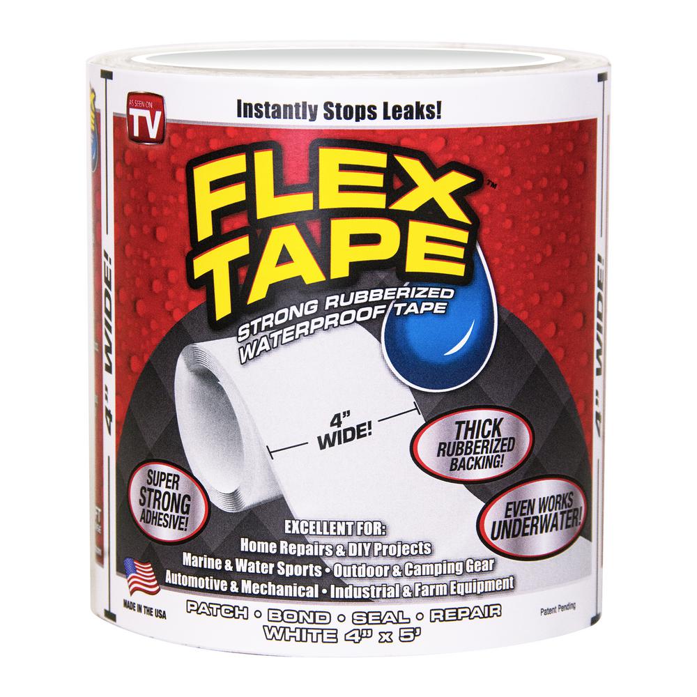 FLEX SEAL FAMILY OF PRODUCTS Flex Tape White 4 In X 5 Ft Strong 