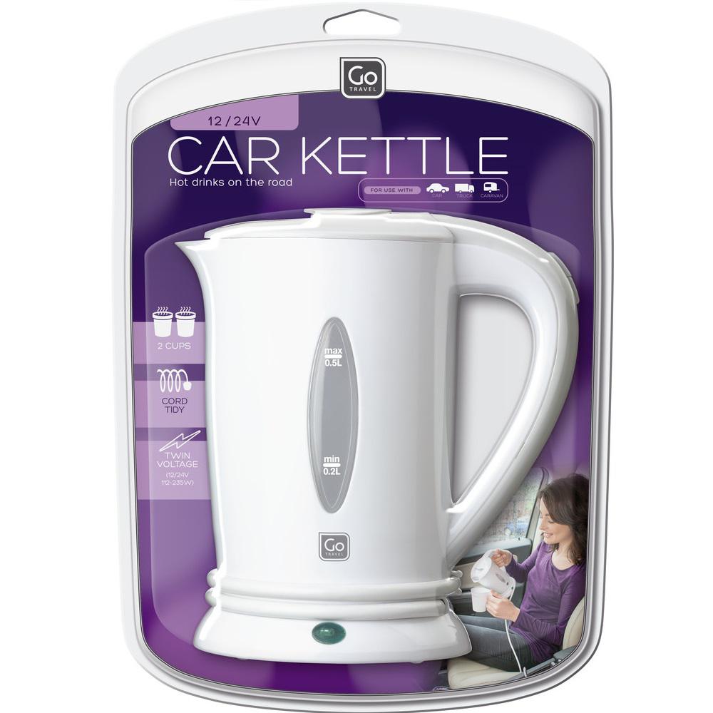 Go Travel 2.1Cup White Car Kettle692 The Home Depot