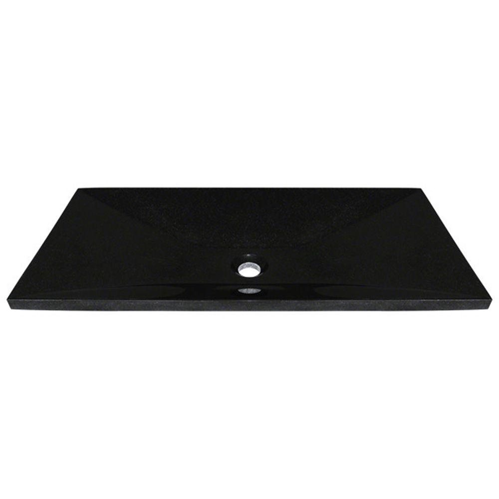 MR Direct Stone Vessel Sink in Shanxi Black Granite861 The Home Depot