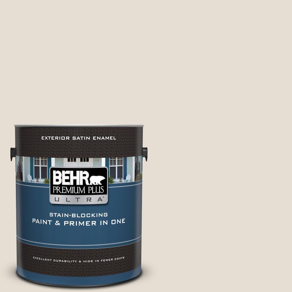 BEHR Premium Plus Ultra 1 gal. PPU711 Cotton Knit Satin Enamel