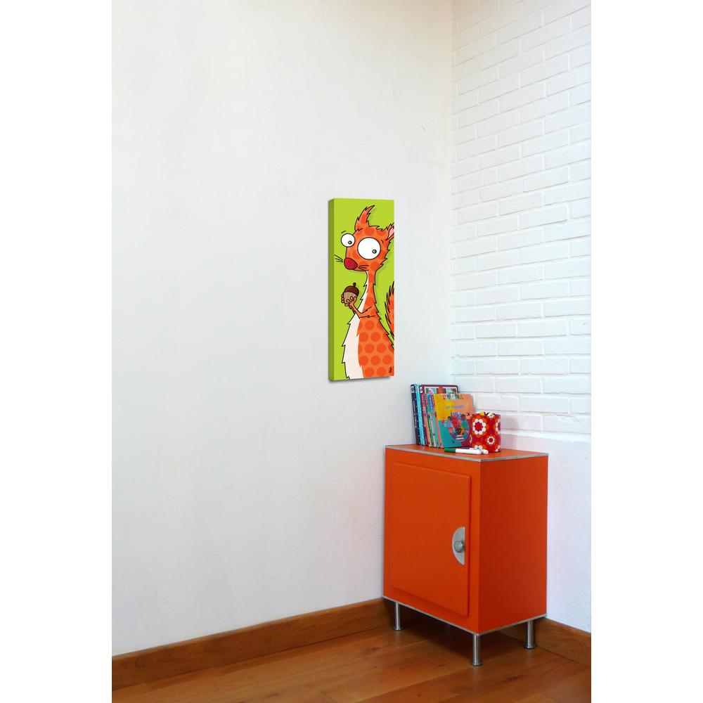 24 In X 8 Squirel By Sego Printed Framed Kids Canvas Wall Art