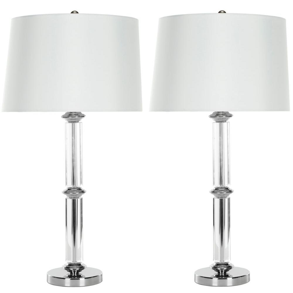 Safavieh Vendome 29.5 in. Clear Crystal Table Lamp (Set of 2)LIT4049A