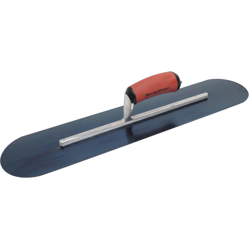 Marshalltown 22 in. x 5 in. Blue Steel Pool Trowel DuraSoft Handle