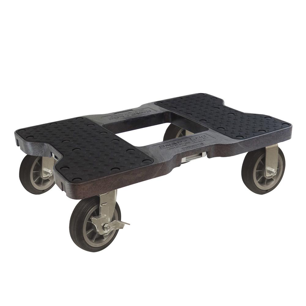 Snap Loc 1 500 Lb Capacity All Terrain Dolly In Black Sl1500d6b Capacity All Terrain Dolly In Black