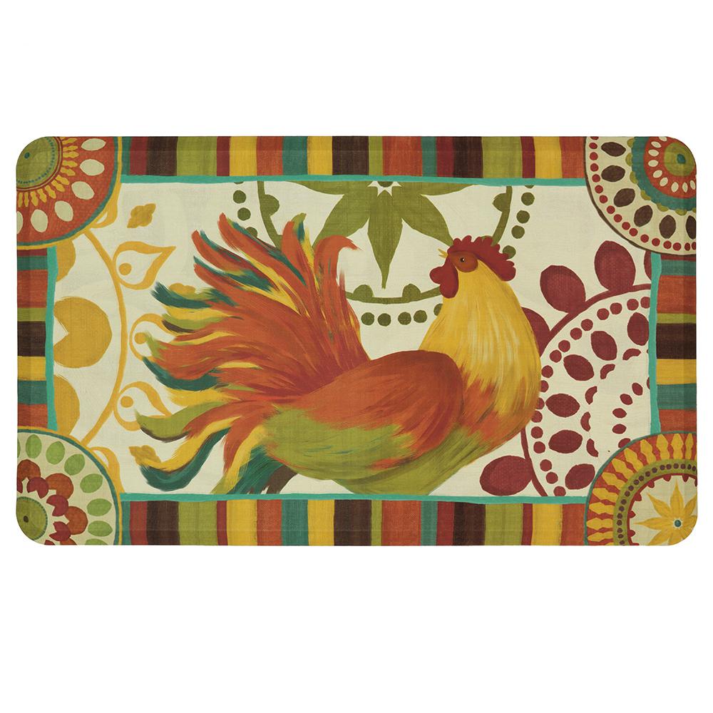 Mohawk Home Painted Spice Rooster 18 In X 30 In Kitchen Mat