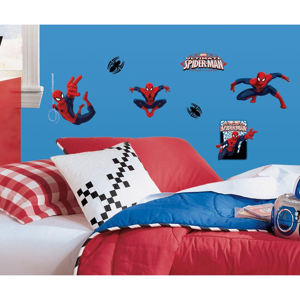 10 in. x 18 in. Spiderman Ultimate Spiderman 22Piece Peel and Stick