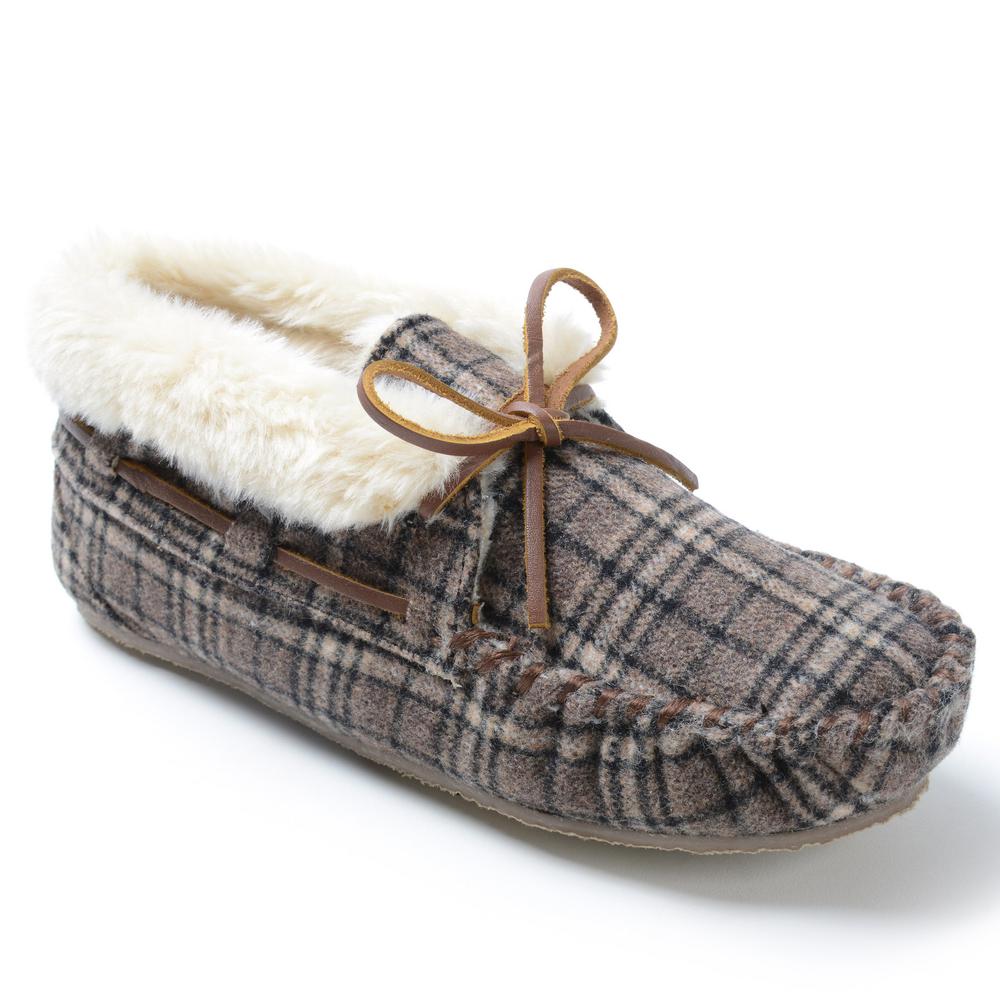 womens plaid slippers