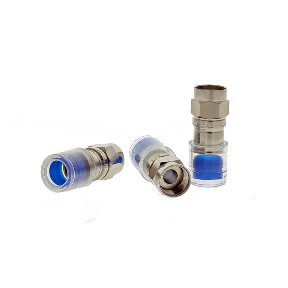 Ideal OmniConn RG6 Compression FConnectors (10Pack)89019 The