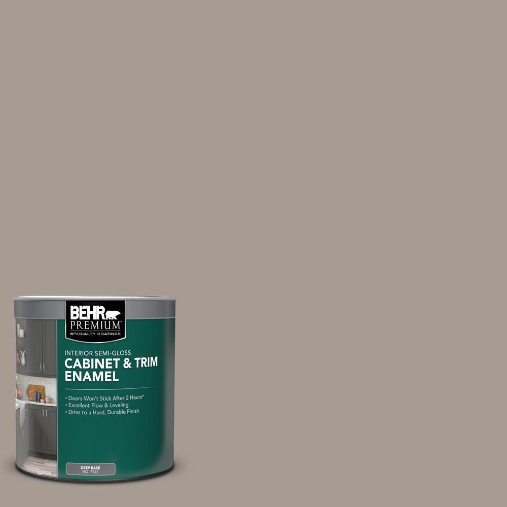 BEHR PREMIUM 1 qt. N2004 Rustic Taupe SemiGloss Enamel Interior